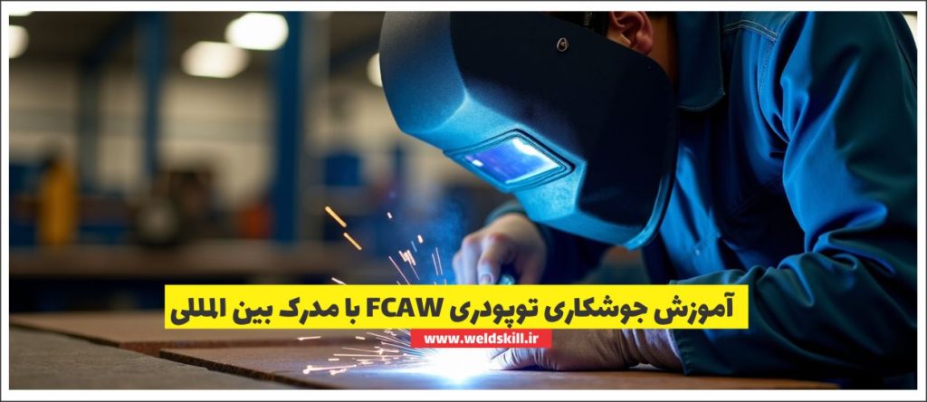 آموزش جوشکاری توپودری FCAW با مدرک بین المللی