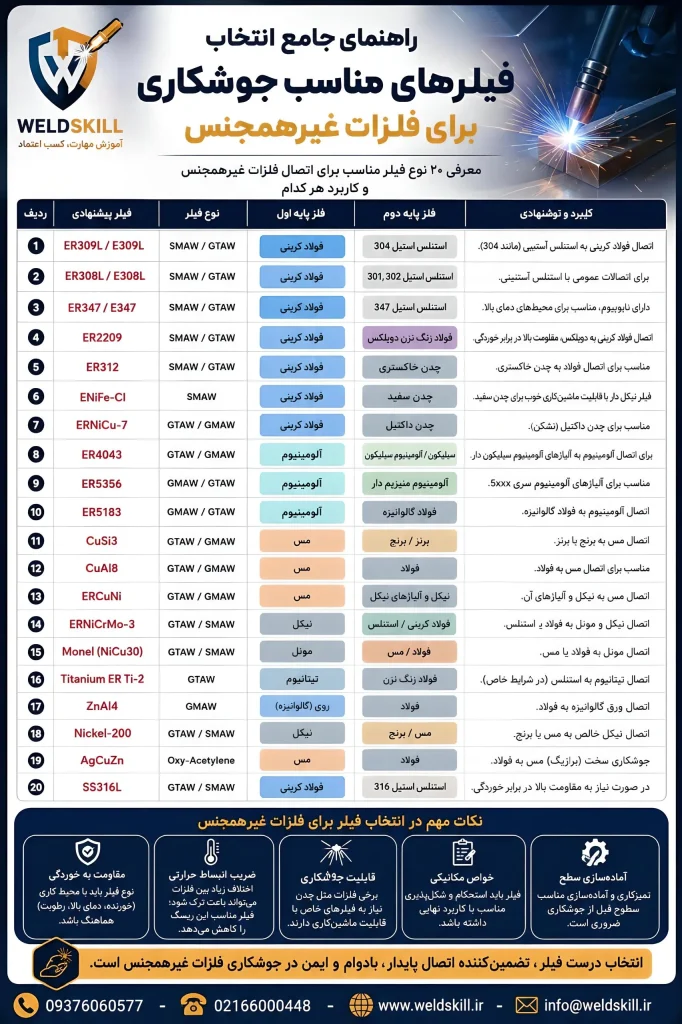فیلرهای غیرهمجنسweldskill
