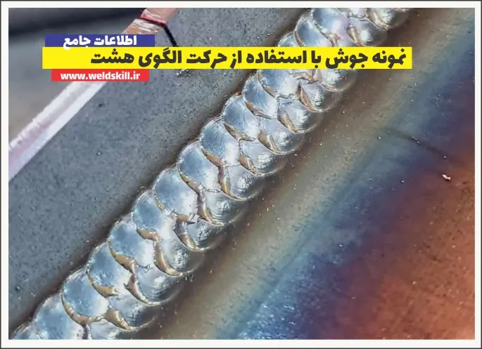 نمونه جوش با استفاده از حرکت الگوی هشت