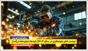 فرصت های جوشکاری در سال 1404( بایدها+نبایدها+درآمد)