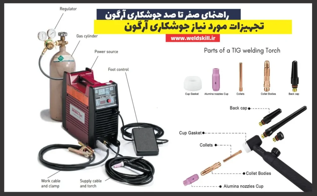 تجهیزات مورد نیاز جوشکاری آرگون