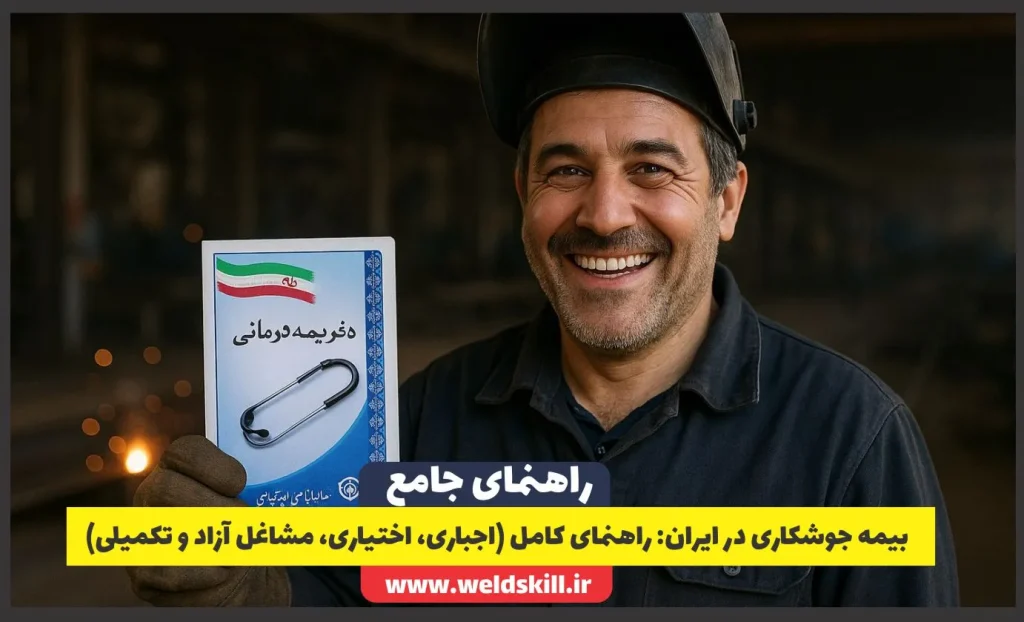 بیمه جوشکاری در ایران: راهنمای کامل (اجباری، اختیاری، مشاغل آزاد و تکمیلی)