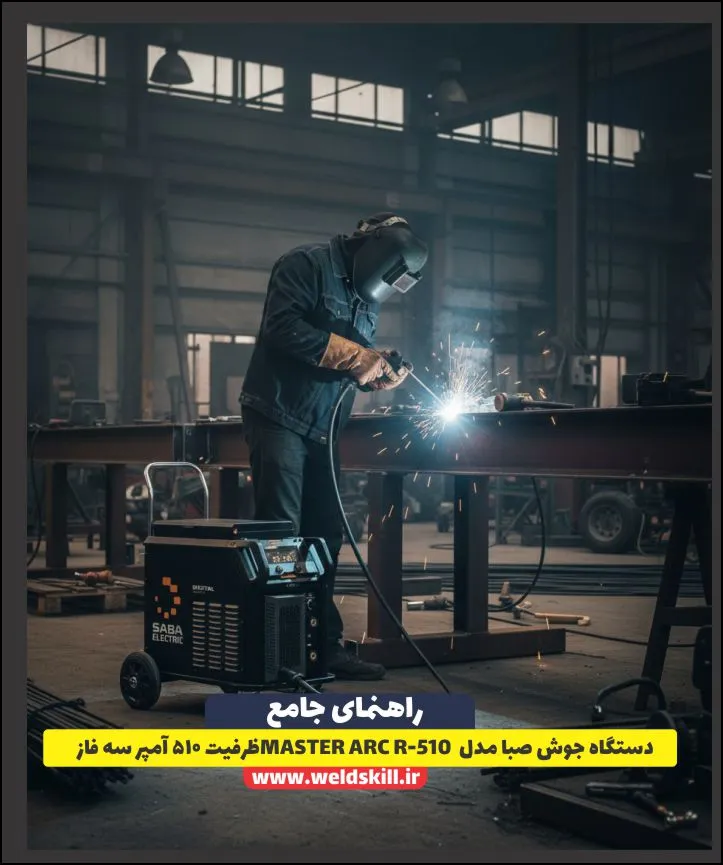 دستگاه جوش صبا مدل MASTER ARC R-510 ظرفیت ۵۱۰ آمپر سه فاز