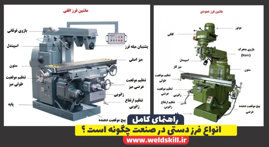انواع فرز دستی در صنعت چگونه است ؟