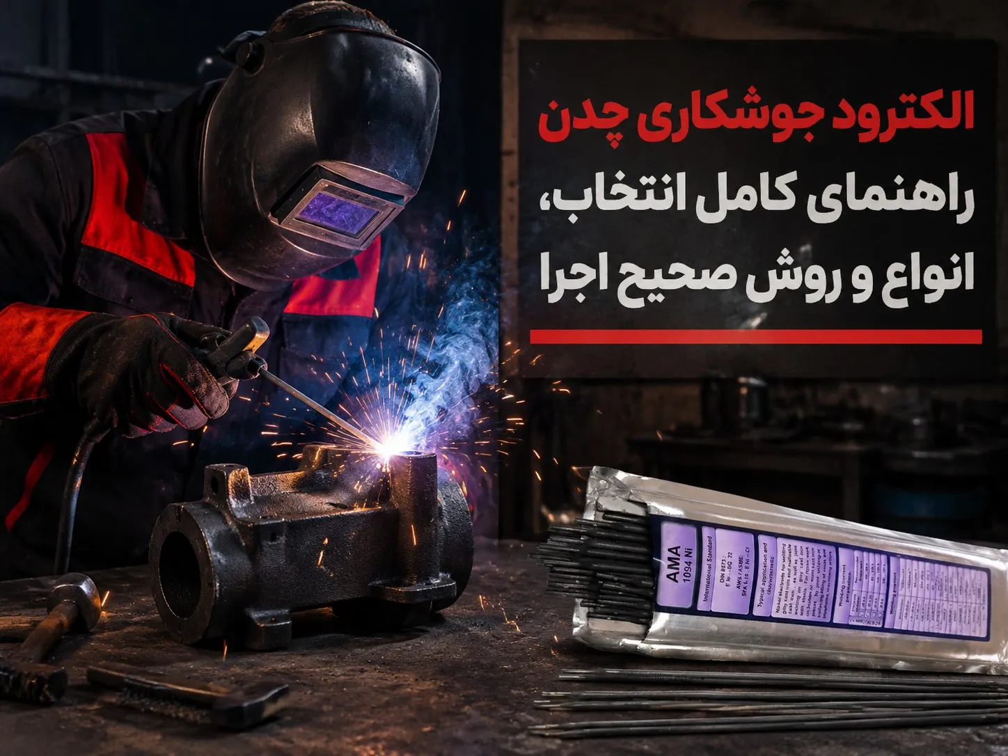 الکترود جوشکاری چدن؛ راهنمای کامل انتخاب، انواع و روش صحیح اجرا