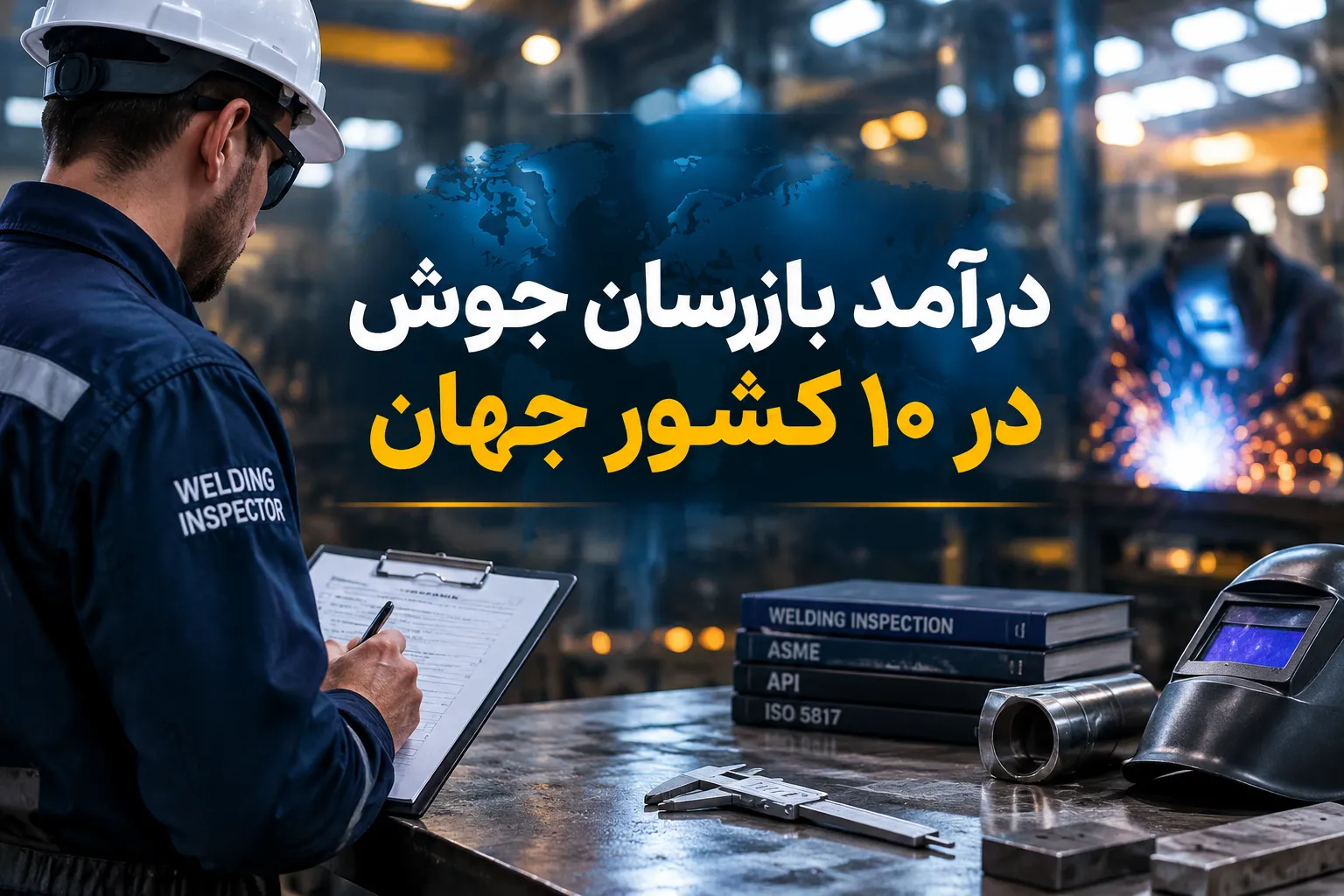 درآمد بازرسان جوش در 10 کشور دنیا